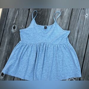 Womens SHEIN large baby doll grey tank top